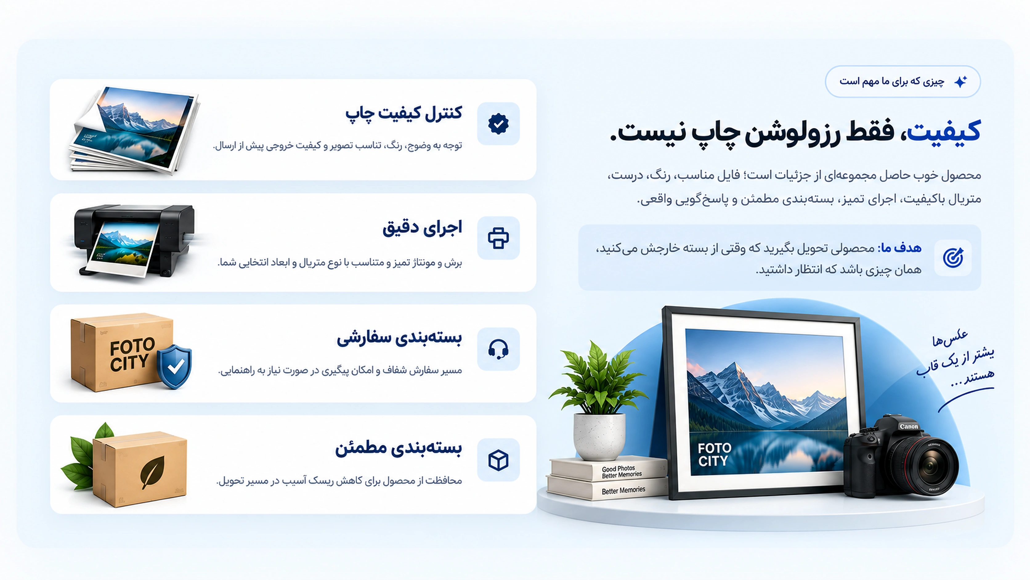 کیفیت چاپ FotoCity